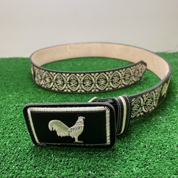 AUTHENTIC MEXICAN WESTERN CINTO BELT EMBROIDERED - Picture 1 of 6